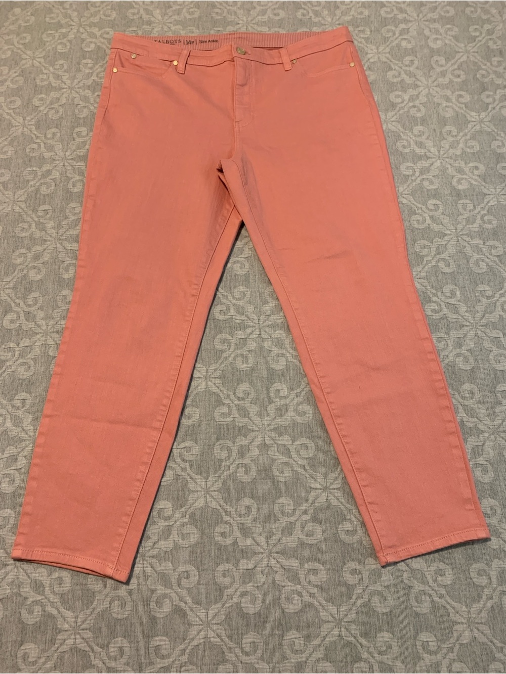 Talbots Coral Slim Ankle Jeans (Size 14P)